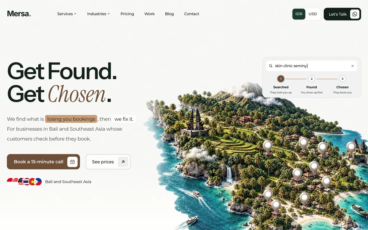 Mersa Business Consulting homepage, 27 Oct 2026
