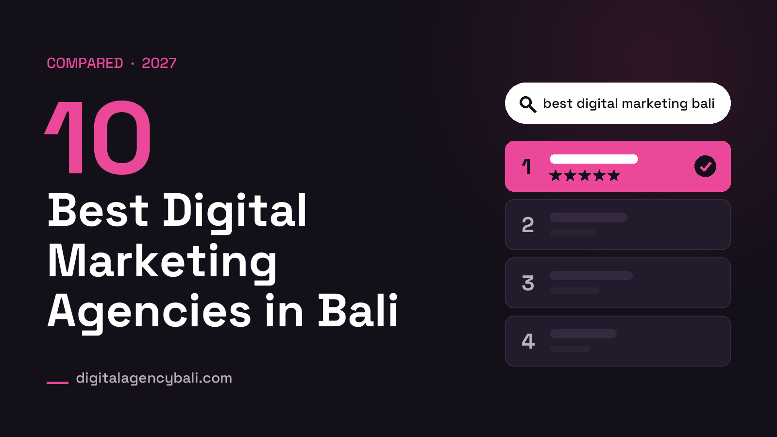 10 Best Digital Marketing Agencies in Bali for 2027