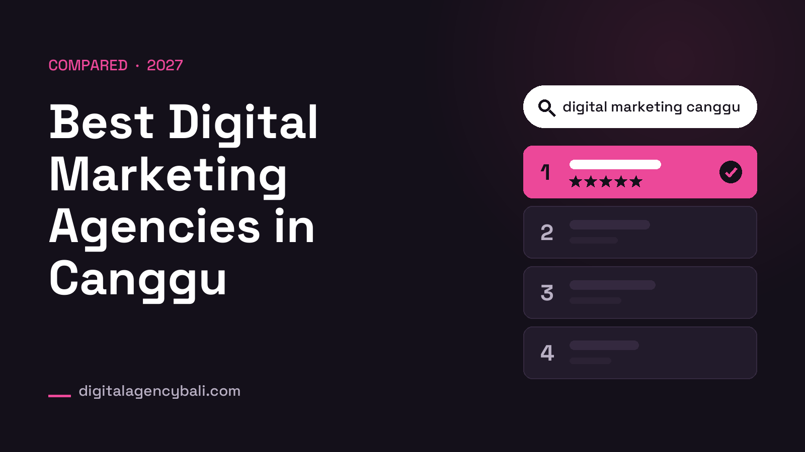 Best Digital Marketing Agencies in Canggu for 2027