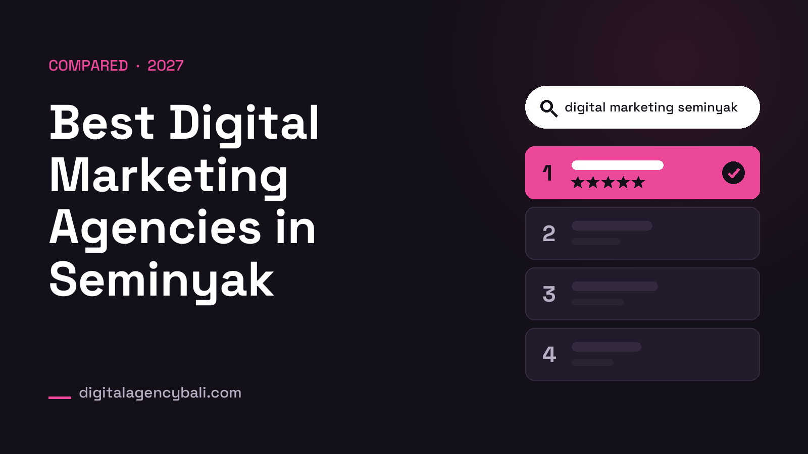 Best Digital Marketing Agencies in Seminyak for 2027