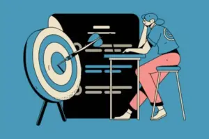 marketing planning business characters flat vector